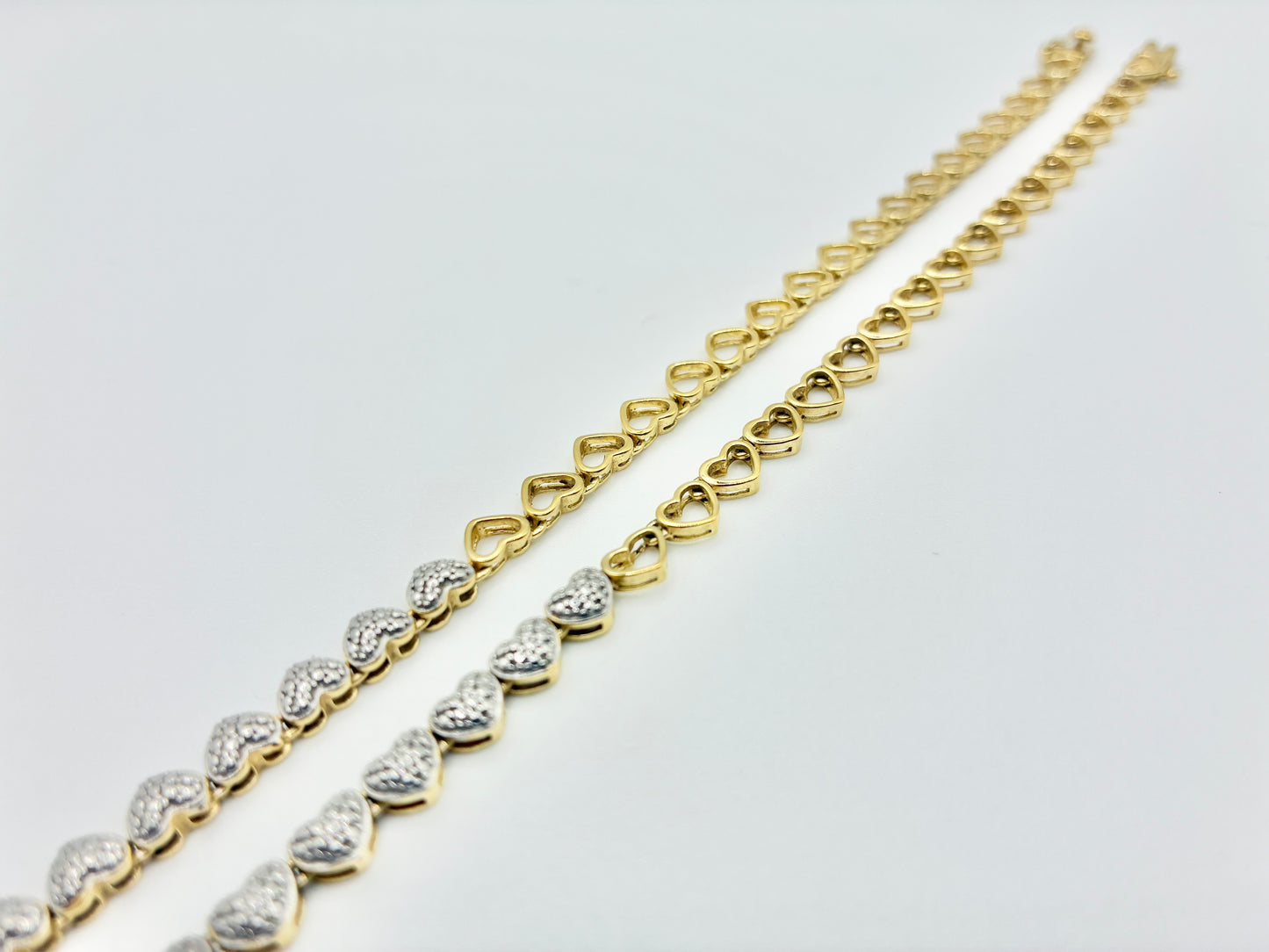 Heart Link Pavé Necklace — 16"