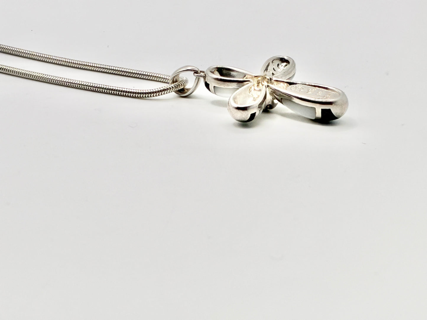 Eric Grossbardt Sterling Silver & 18K Cross Necklace