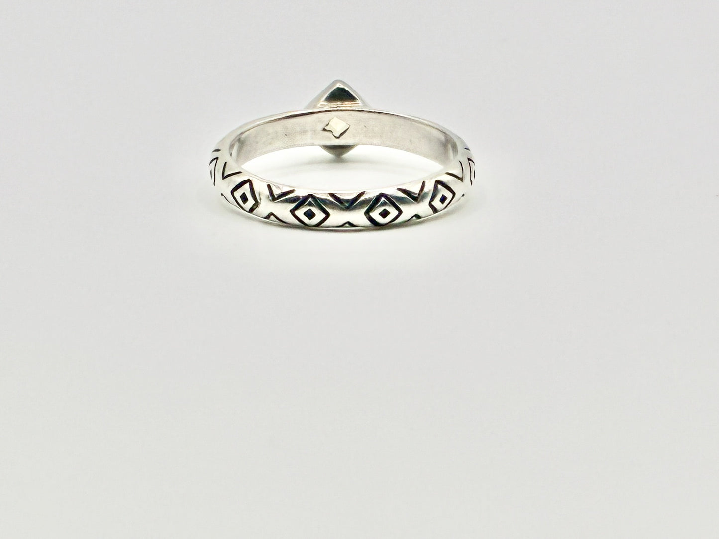 Brighton Sterling Silver Geometric Ring – Yellow Stone | Size 9