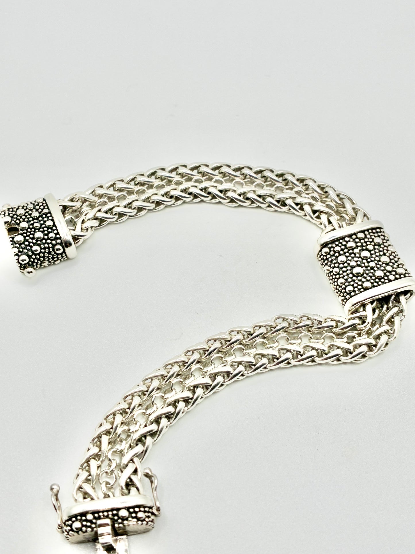 Michael Dawkins Sterling Silver Woven Bracelet – 7”