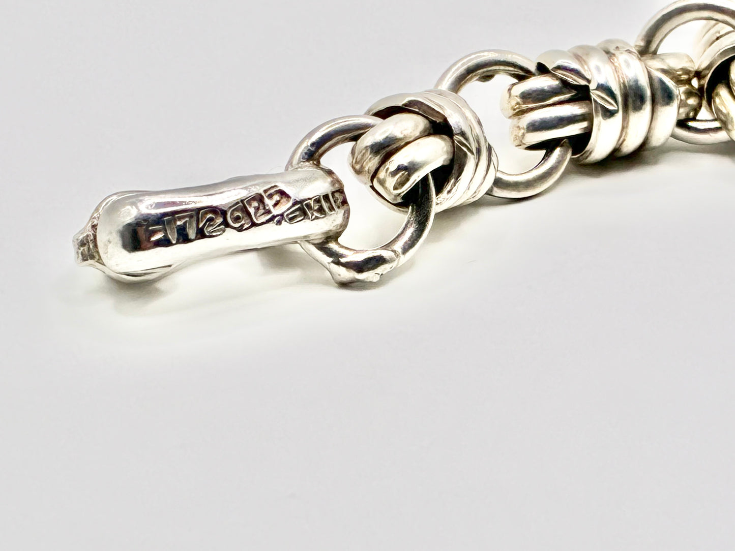 Mexican Sterling Silver Knot Link Bracelet