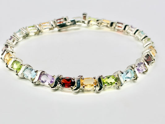 HAN Thailand Multi-Stone Tennis Bracelet – 7”