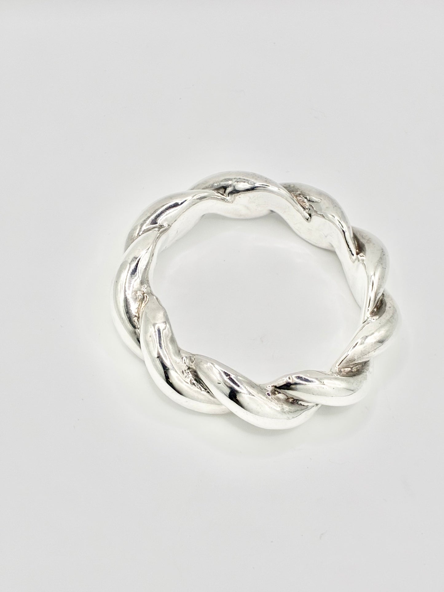 Heavy Sterling Silver Twisted Cuff Bracelet