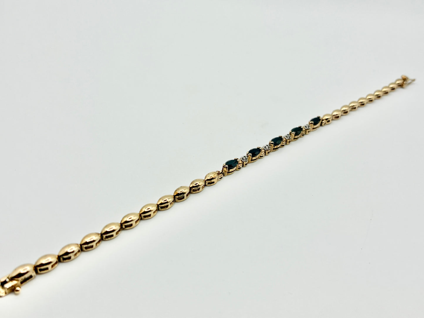 Gold-Tone 925 Link 8" Bracelet