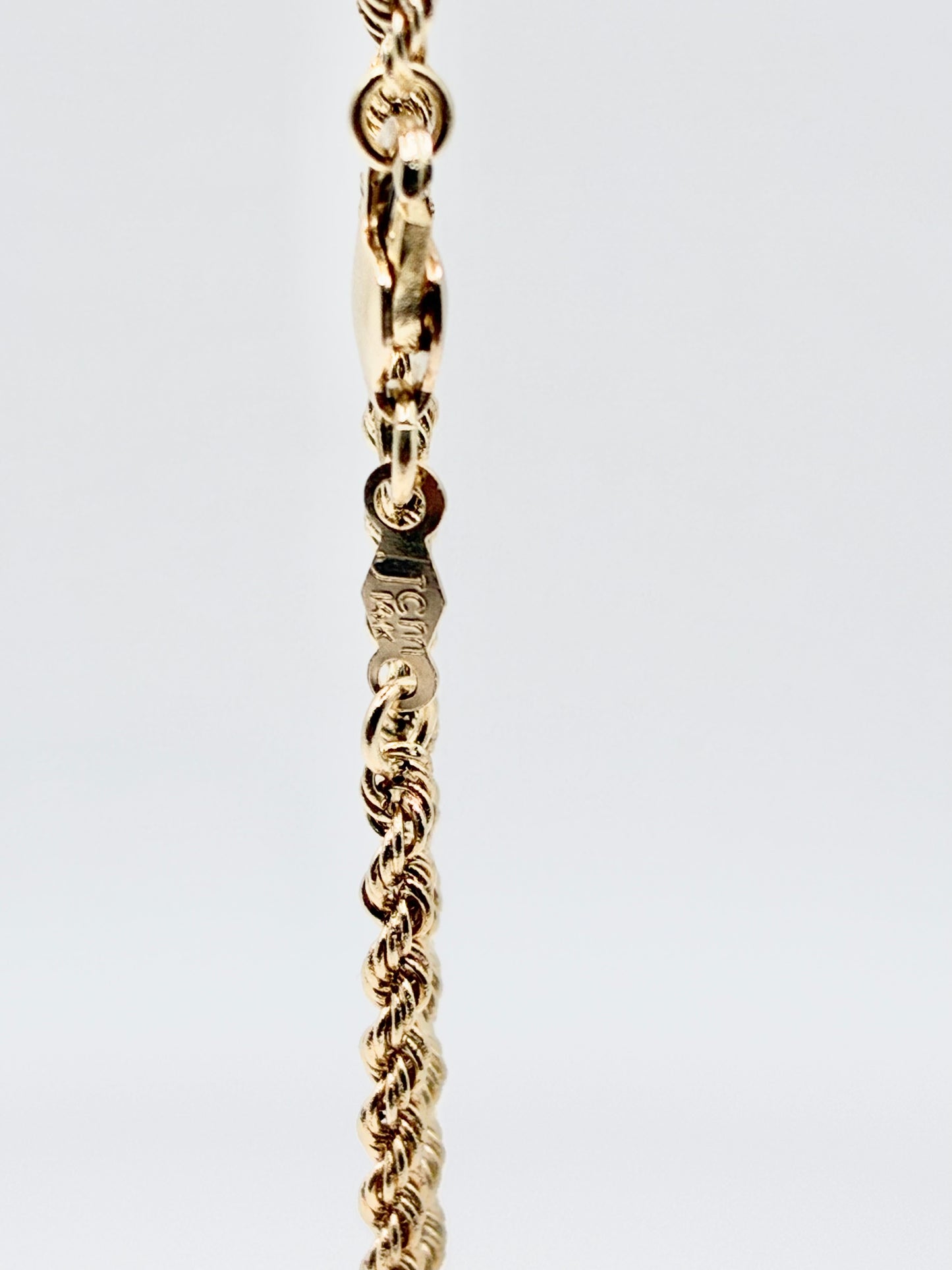 14K Yellow Gold Heart 7" Charm Bracelet